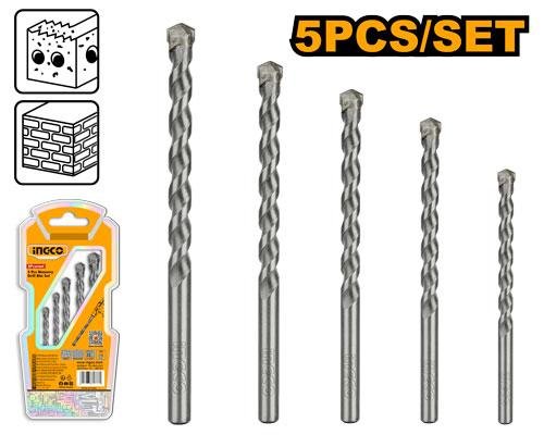 5 Pcs masonry drill bits set