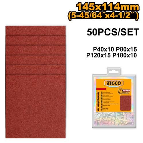 Sanding sheet set