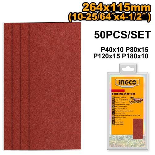 Sanding sheet set