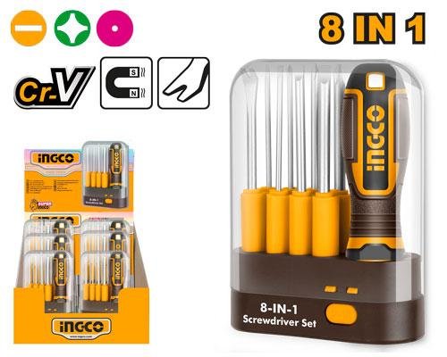 9 Pcs Interchangeable Screwdriver Set