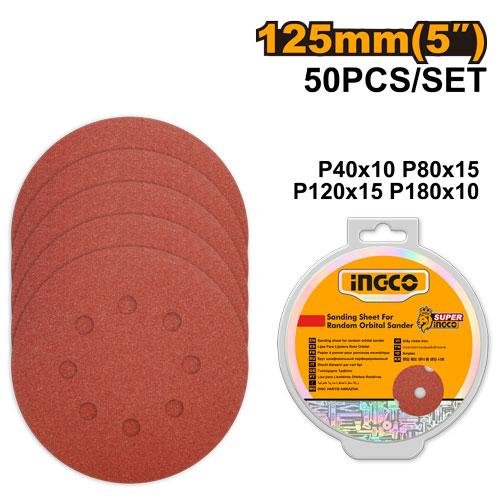 Sanding sheet for random orbital sander
