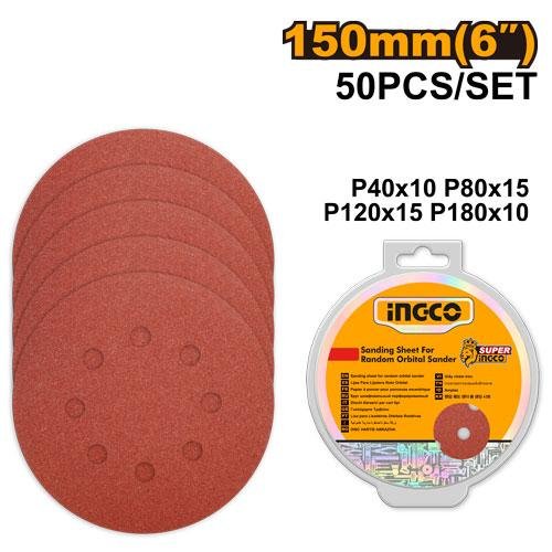 Sanding sheet for random orbital sander