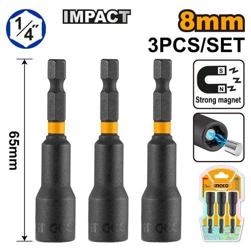 3 Pcs impact magnetic nut set