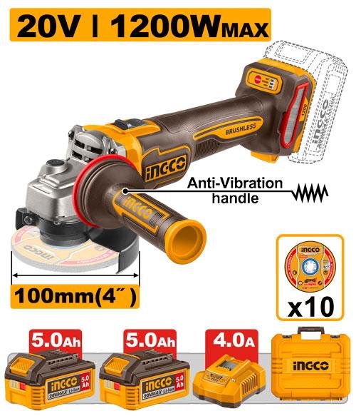 Cordless angle grinder