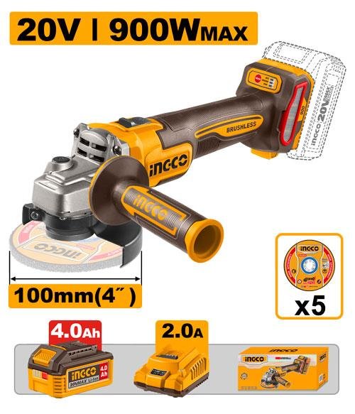 Cordless angle grinder