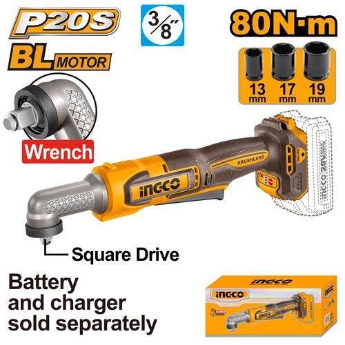 Cordless angle impact wrench