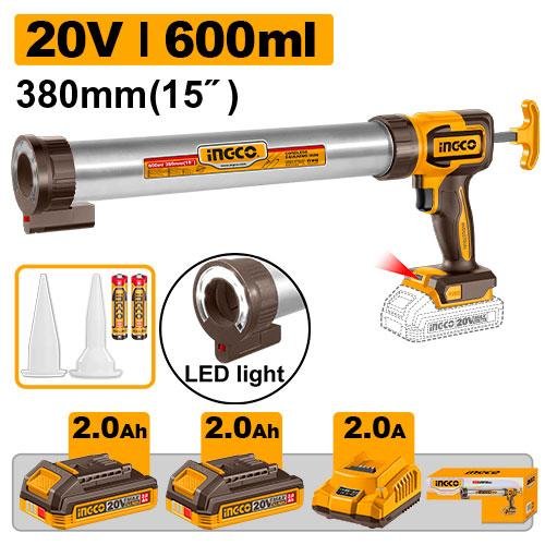 Cordless caulking gun
