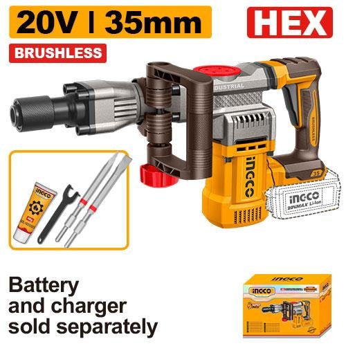 Cordless demolition breaker