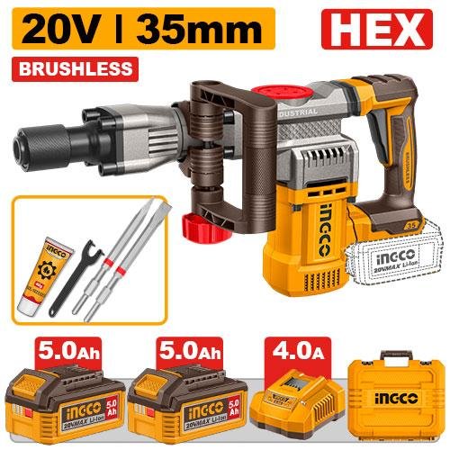 Cordless demolition breaker
