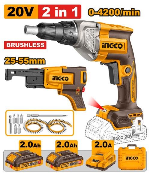 Cordless drywall screwdriver