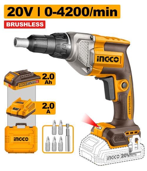 Cordless drywall screwdriver
