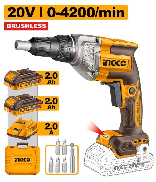 Cordless drywall screwdriver