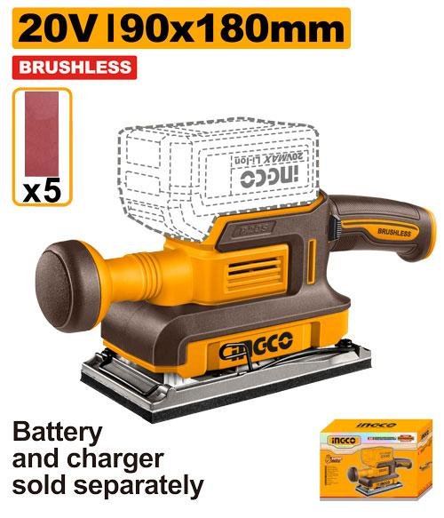 Cordless finishing sander