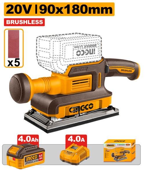 Cordless finishing sander