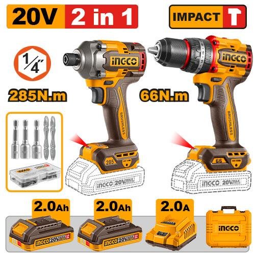 Cordless 2 pcs combo kit