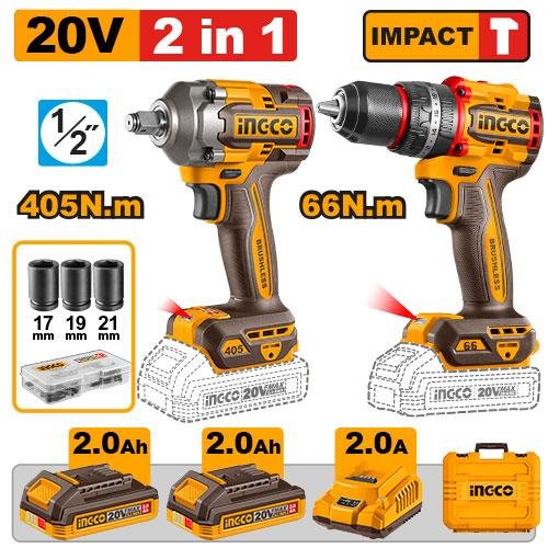 Cordless 2 pcs combo kit
