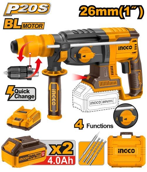 Cordless rotary hammer