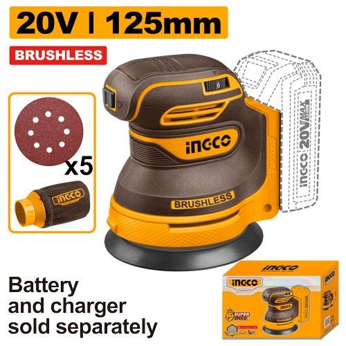 Cordless random orbit sander