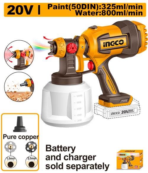 Cordless spray gun