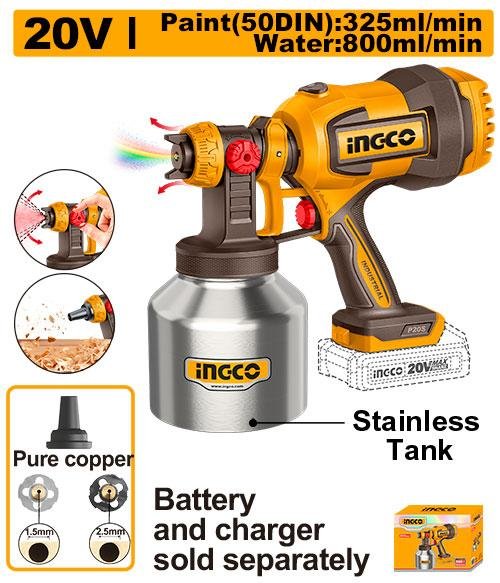 Cordless spray gun