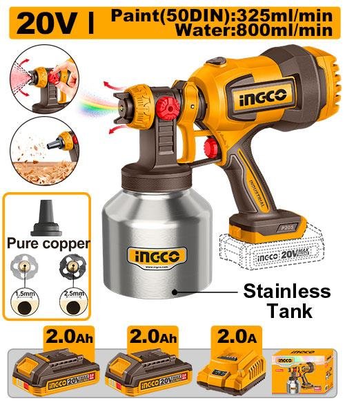 Cordless spray gun