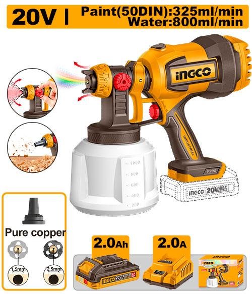 Cordless spray gun