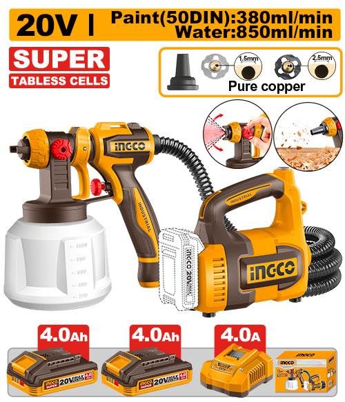 Cordless spray gun