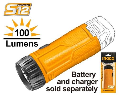 12V Cordless Flashlight 100 lumens