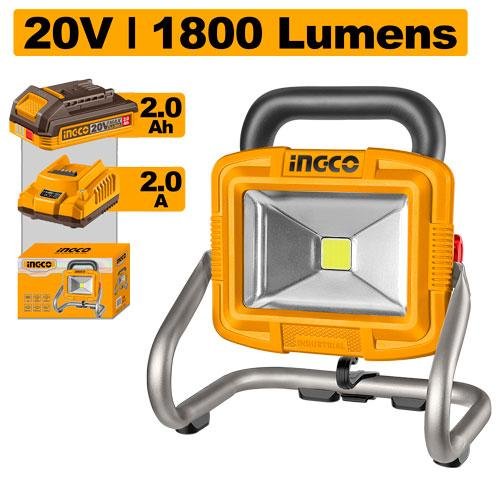 Cordless portable lamp