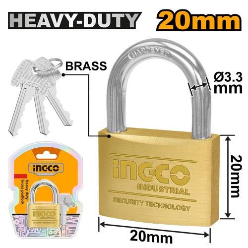 Heavy duty brass padlock