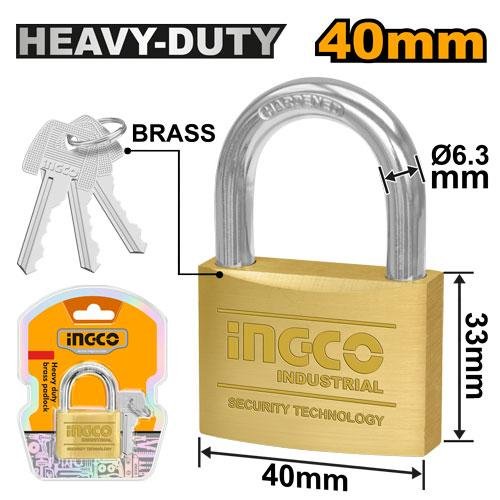 Heavy duty brass padlock
