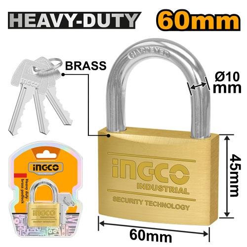 Heavy duty brass padlock