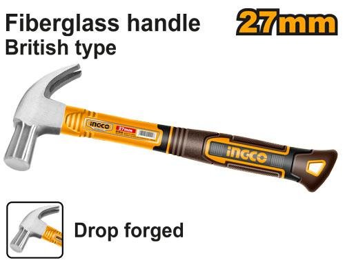 British type claw hammer