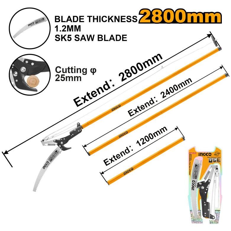 Extendable pole saw & pruner