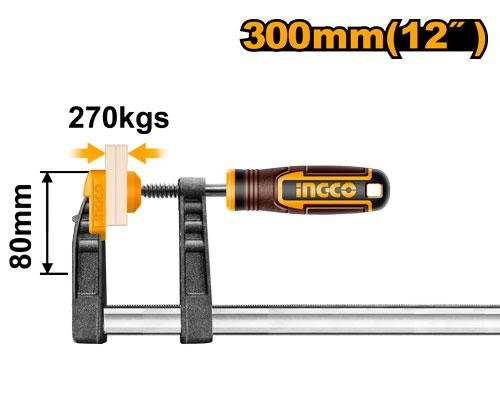 F clamp with plastic handle
