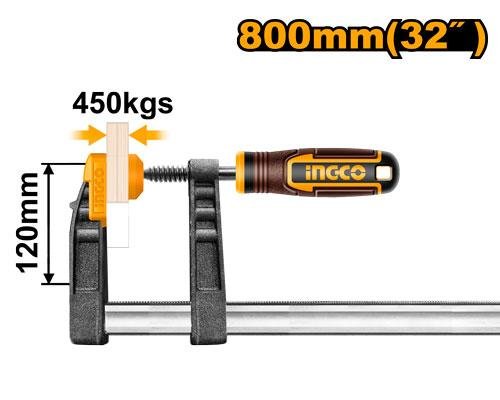 F clamp with plastic handle