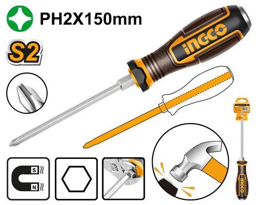 Phillips go-through screwdriver