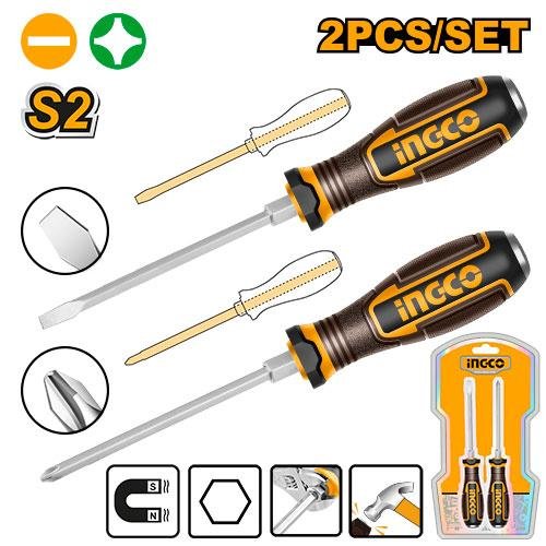 2 Pcs go-through screwdriver set