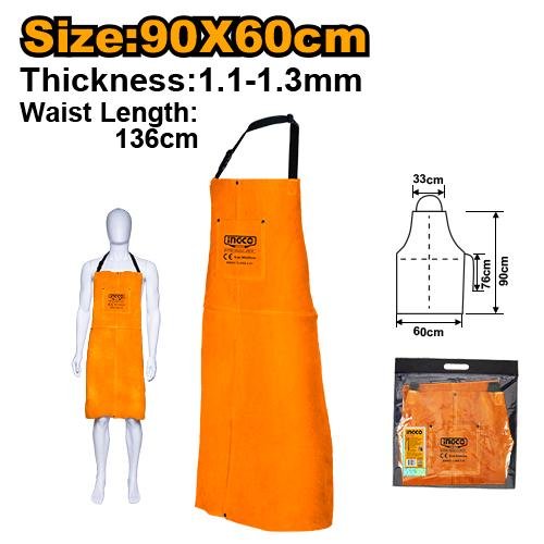 Leather welding apron