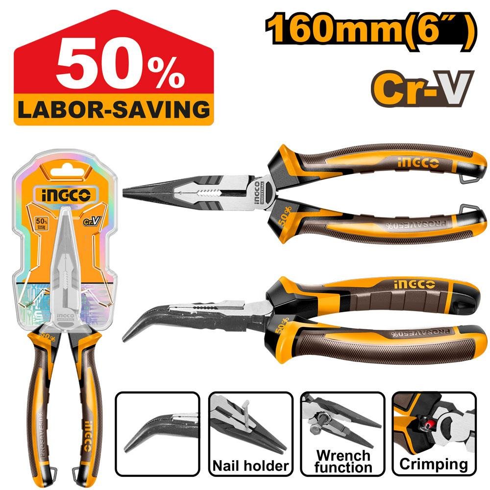 High leverage bent nose pliers