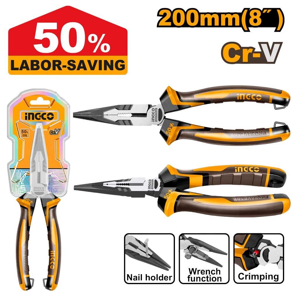 High leverage long nose pliers