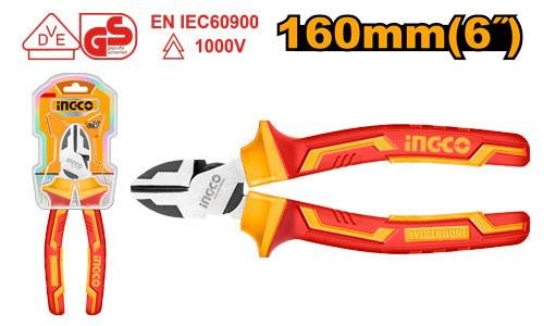 Insulated high leverage diagonal cutting pliers