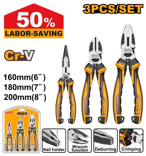 3 Pcs High leverage pliers set