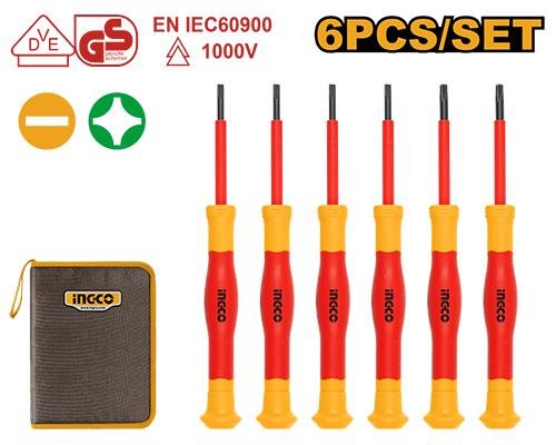 6Pcs insulated precision screwdriver set