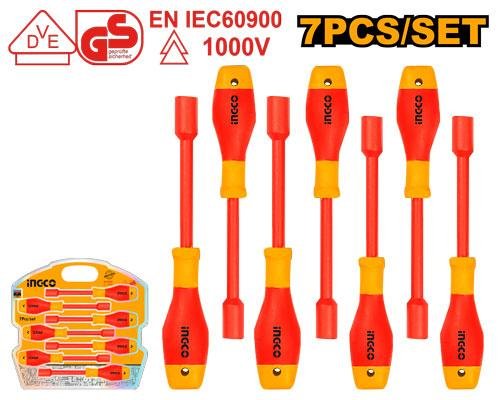 7 Pcs insulated nut screwdriver set
