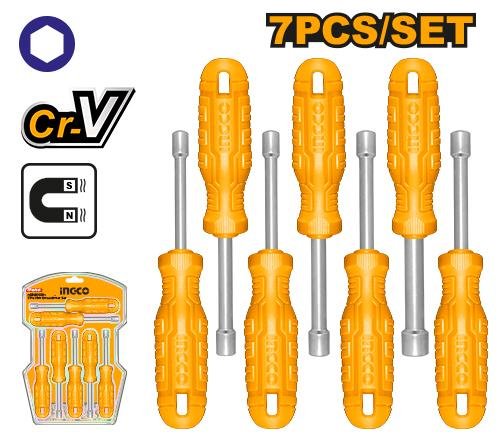 7Pcs Nut Screwdriver Set