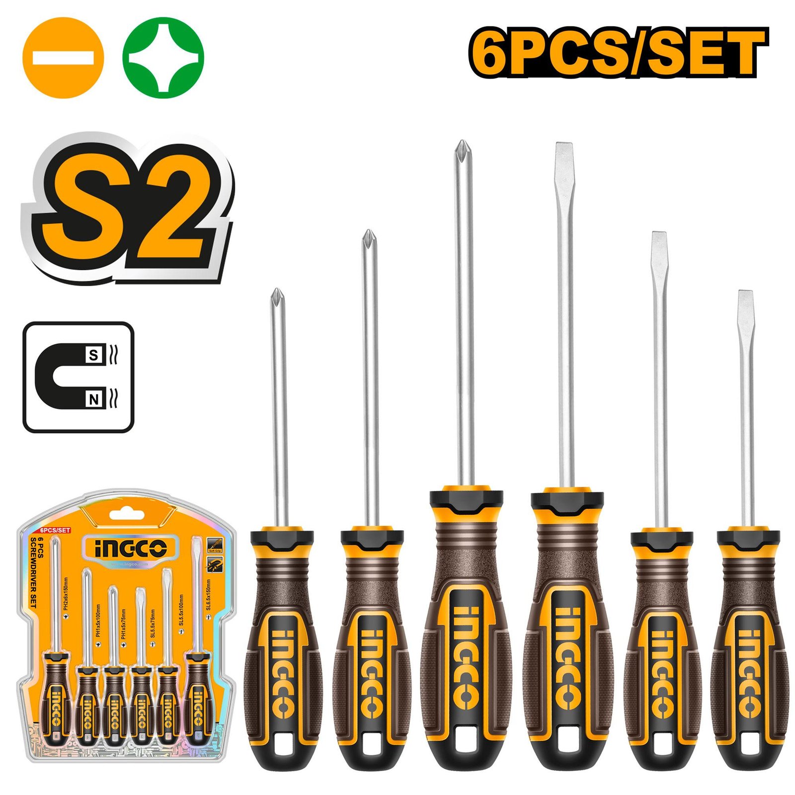 6 Pcs screwdriver set