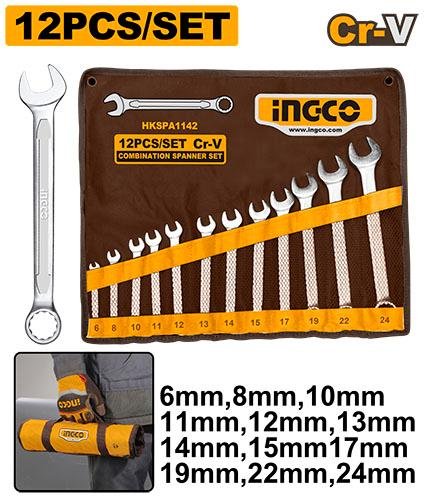 12 Pcs Combination spanner set