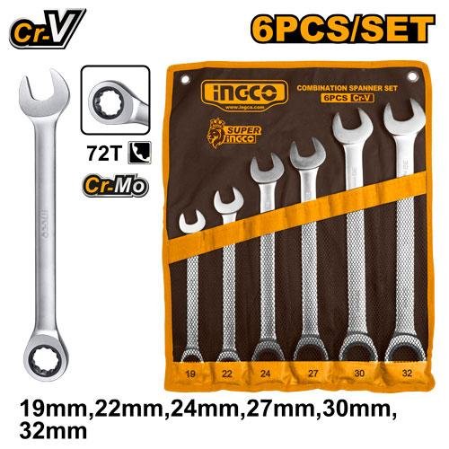 Ratchet spanner set