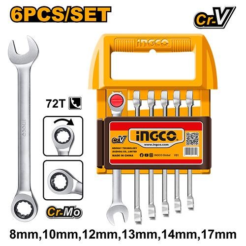 6 Pcs Ratchet spanner set